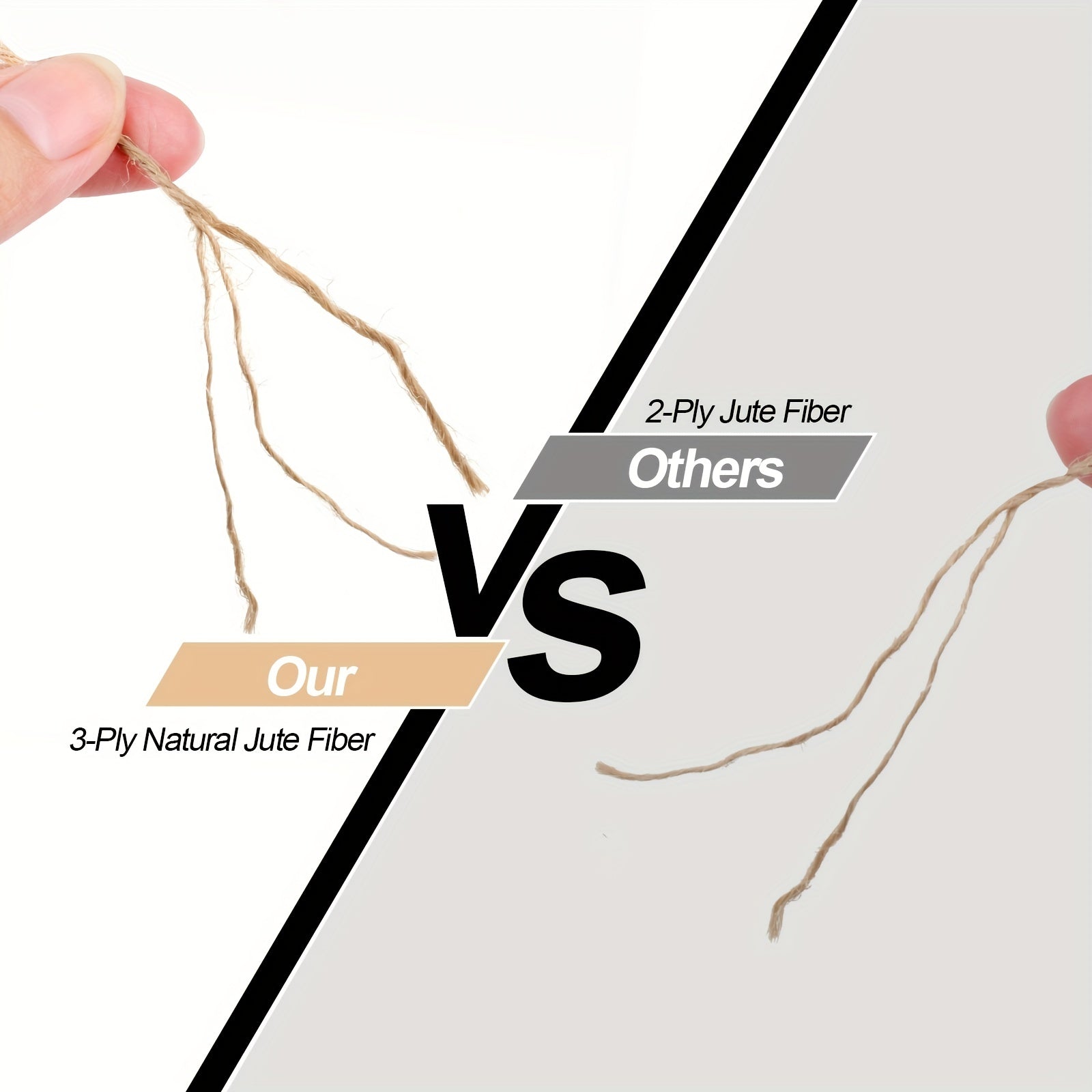 5mm Natural Jute Twine 3ply Ribbon Hemp Twine 984 FT