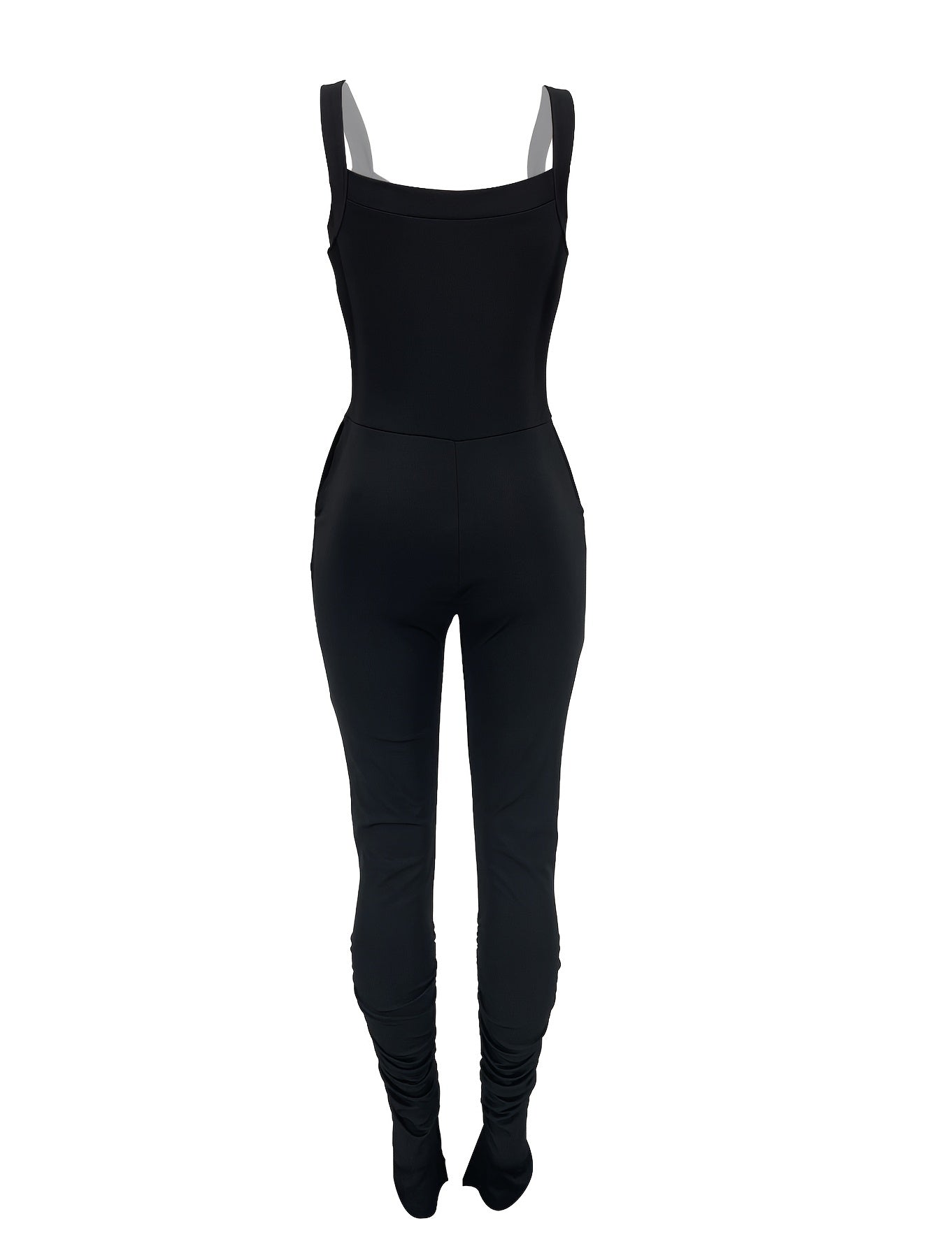 Casual Sleeveless Drawstring Jumpsuit Women's Clothing