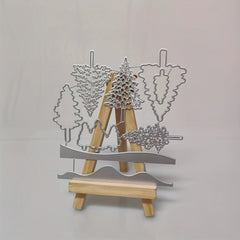 Trees Metal Cutting Dies And Stamps For Scrapbooking DIY Craft