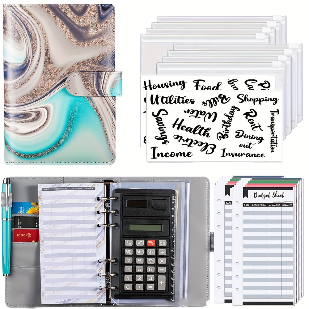A6 Binder Notebook Budget Binder Zip Envelopes Expense Sheets