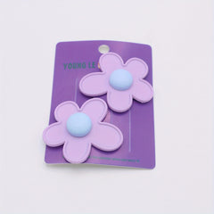 2Packs Flower Hair Clip Barrette Retro Floral Hair Clips Girls Women Kids