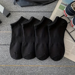 4 Pairs Comfy Solid Socks for Women
