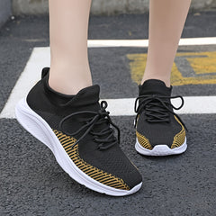 Thick Bottom Running Shoes Breathable Mesh Casual Sneakers