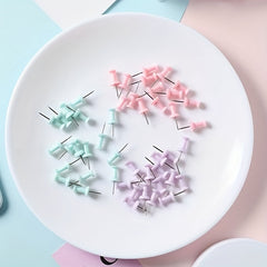 20pcs Transparent Steel Pointed Nails for Cork Board Wall Fabric Boards