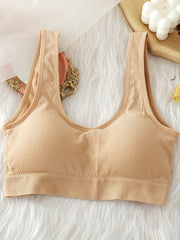 Women's Ribbed Tank Top Sports Bra