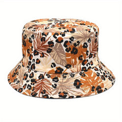 Cartoon Pattern Print Bucket Hat Lightweight Mushroom Whale Sun Hat