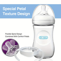 0-3 Years Baby Bottle Anti-drop Anti-flatulence Silicone Full Soft Wide Mouth