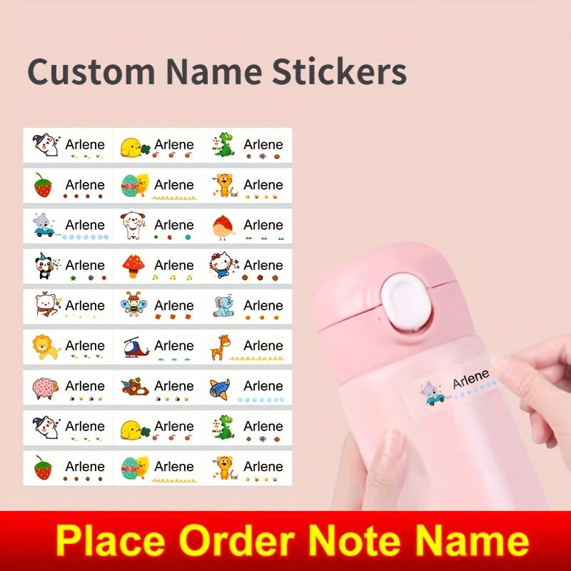 150pcs Custom Name Sticker Waterproof Personalized Office Supplies Tag Label