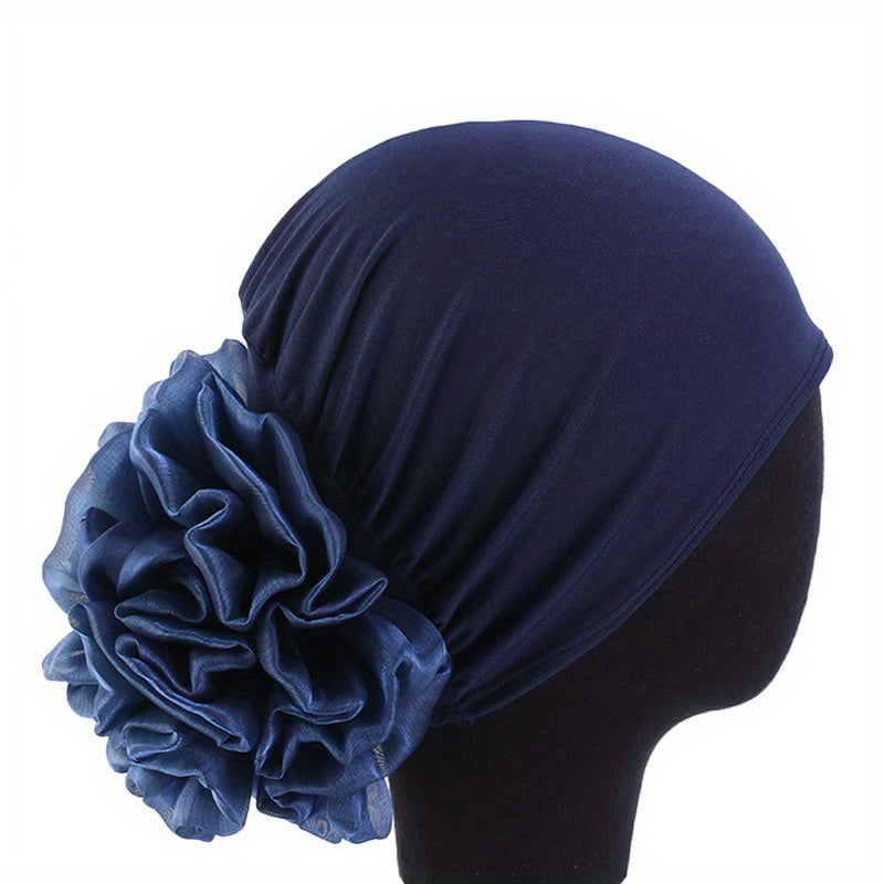 Flower Elastic Turban Beanie Head Scarf Wrap Chemo Cap Hat Women Hair