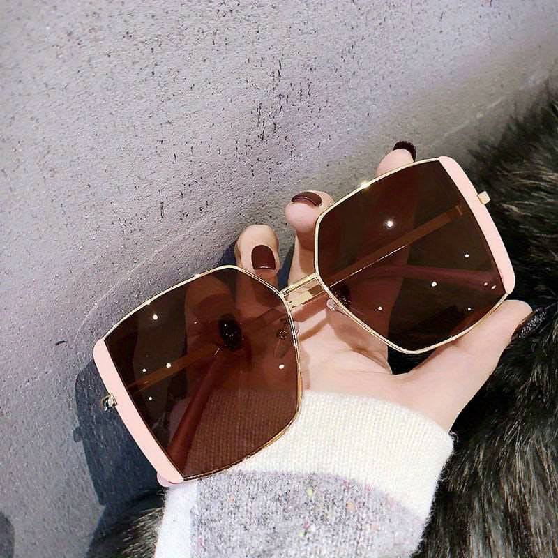 Square Polarized Sunglasses Casual Gradient Glasses UV400