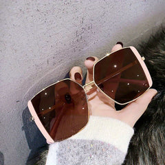Square Polarized Sunglasses Casual Gradient Glasses UV400