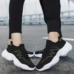 Mesh Breathable Sports Shoes Thick Sole Lightweight Sneakers