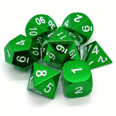7pcs Metal Dice Entertainment Board Game Set