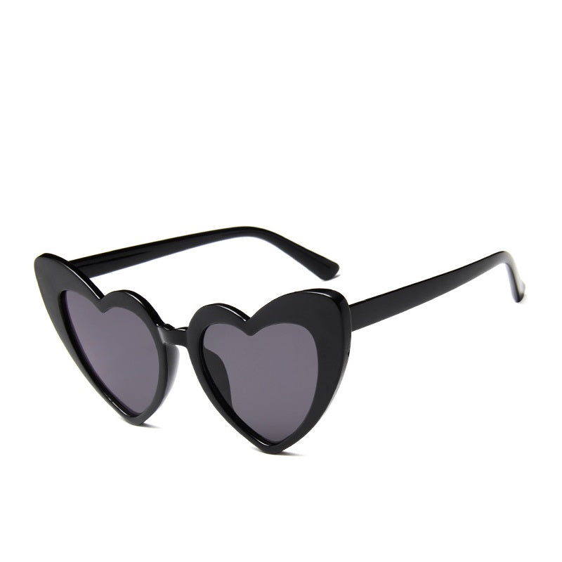 Heart Sunglasses Women Vintage Cat Eye Style Glasses