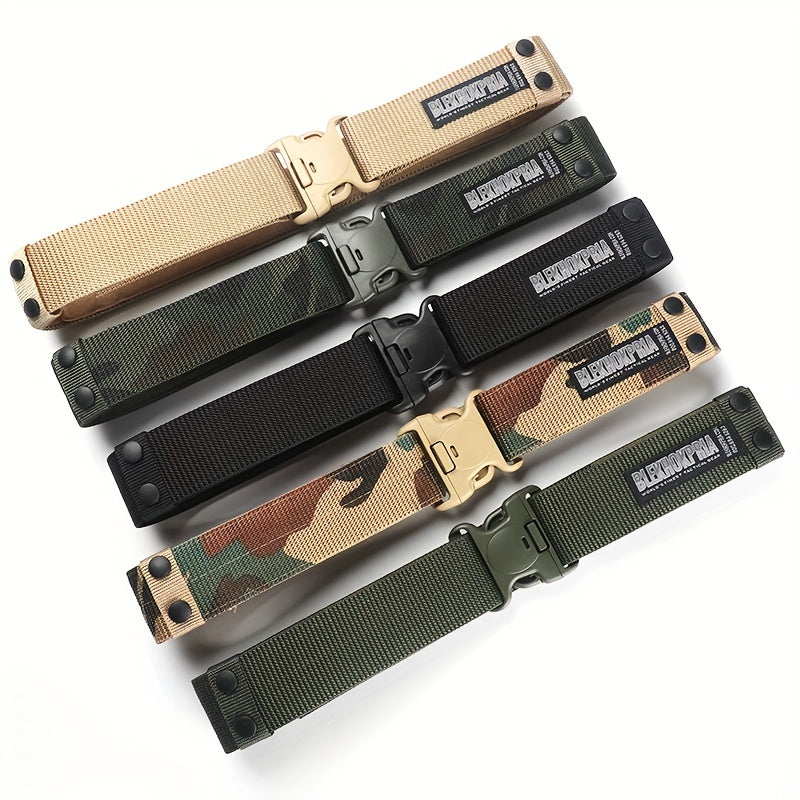 Men's Army Style Combat Belts Quick Release Tactical Belt
