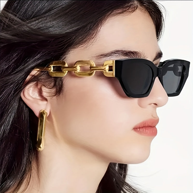 Y2K Cat Eye Sunglasses Chain Charm UV400