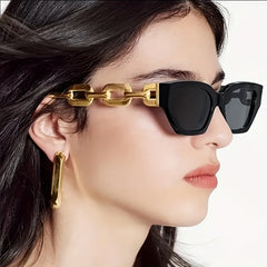 Y2K Cat Eye Sunglasses Chain Charm UV400