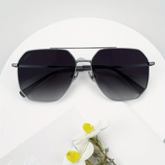 Men's Polarized Square Double Bridge Sunglasses UV 400