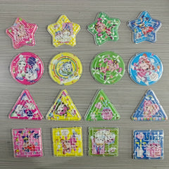 15pcs Cartoon Maze Toys Children Educational Mini Rolling Ball Game Toys