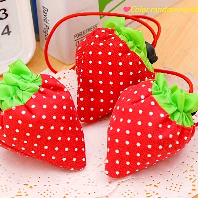 Strawberry Folding Shopping Bag Portable Eco Friendly Grocery Bag