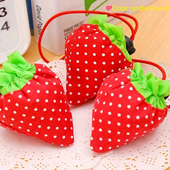 Strawberry Folding Shopping Bag Portable Eco Friendly Grocery Bag