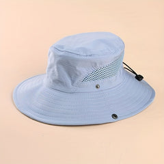 Breathable Sunscreen Bucket Hat Solid UV Protection Outdoor