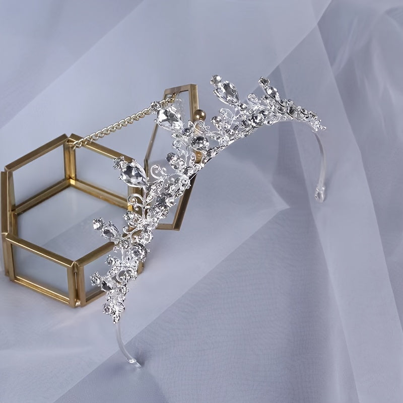 Crystal Bridal Princess Crown Wedding Tiara Rhinestone Hair Band