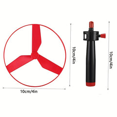 Rope Pulling Flying Disc Toy Set