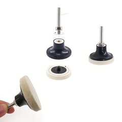 9pcs Wool Fabric Buffing Pads Wheels Disc Holder Set