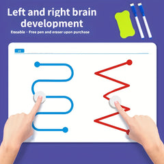 Interactive Brain Toy Educational Puzzle Aid with Pen & Eraser