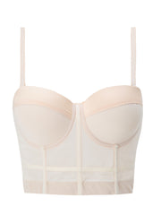 Contrast Mesh Cami Corset Body Shaper Women's Lingerie