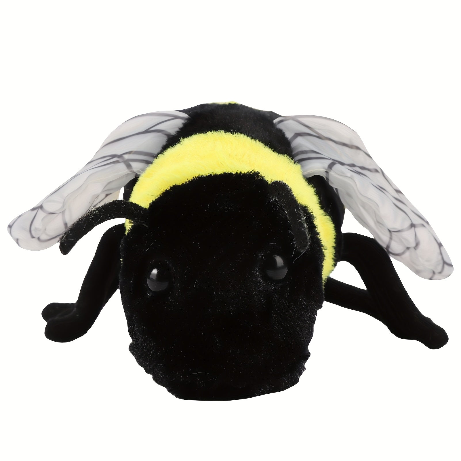 Bee Plush Toy Honeybee Stuffed Animal Soft Furry Polyester Multicolor Easter