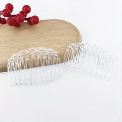 2pcs Solid Hair Comb Vintage Hair Pin Hair Bun Maker Non Slip Styling Tool
