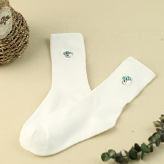 Cartoon Bear Print Socks Comfy Mid Tube Socks Women's Stockings & Hosiery