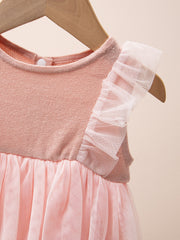 Pink Tulle Lace Princess Dress for Baby Girls