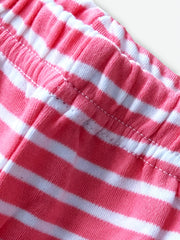 Girls Cotton Striped Pants Elastic Waist Kids Spring Summer Clothes