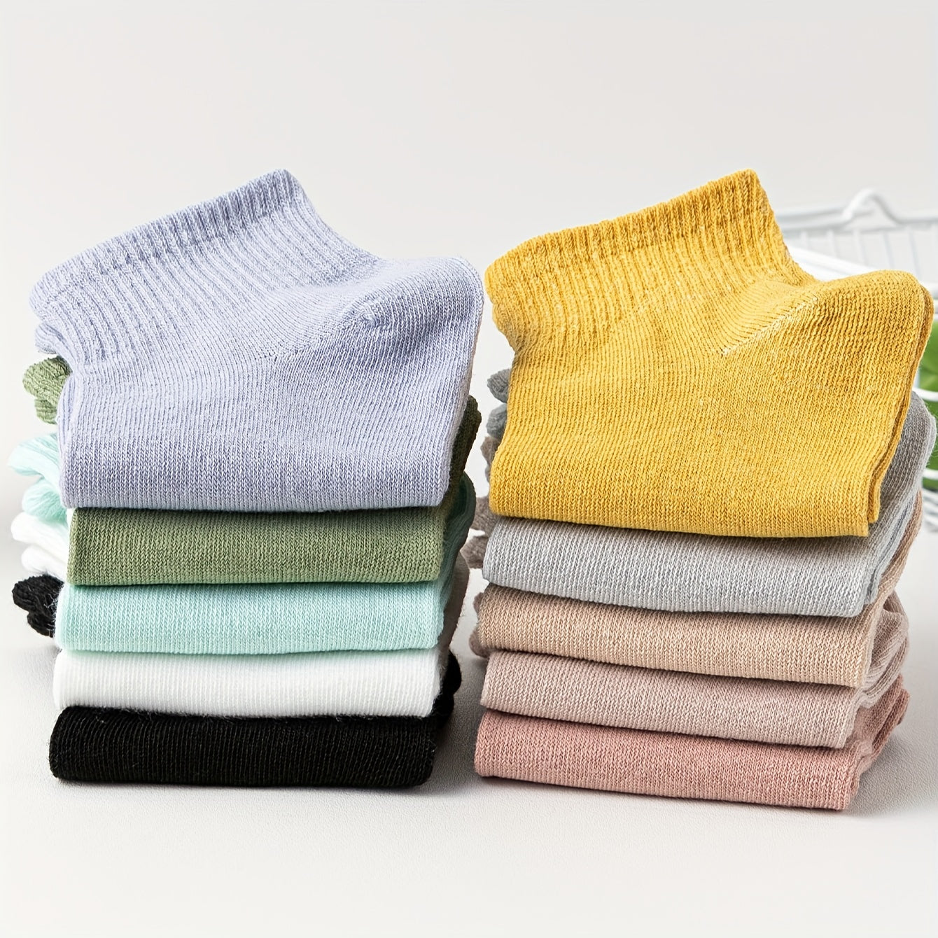 10 Pairs Women's Crew Short Socks Breathable Stockings