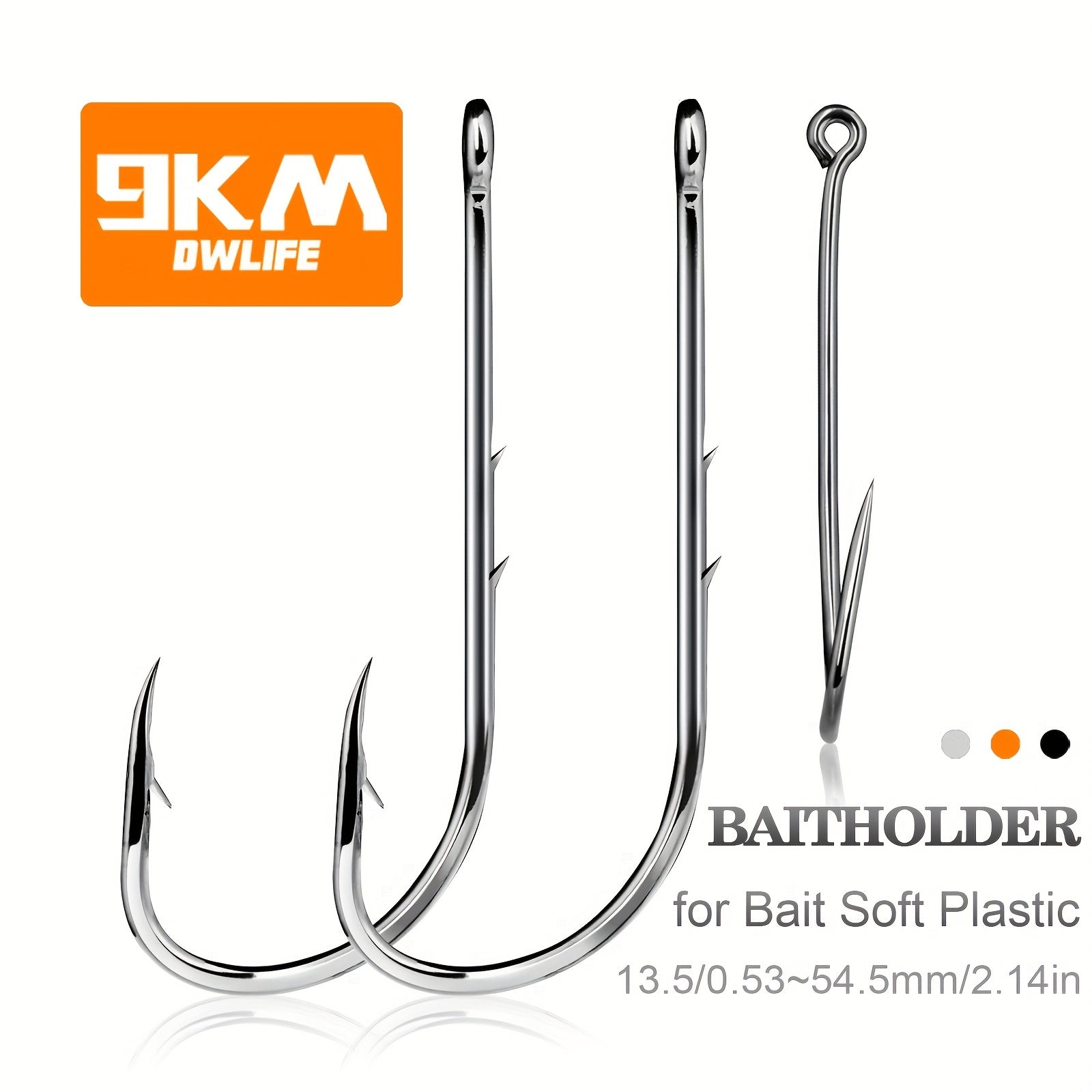 50pcs Bait Holder Hooks High Carbon Steel Corrosion Resistant