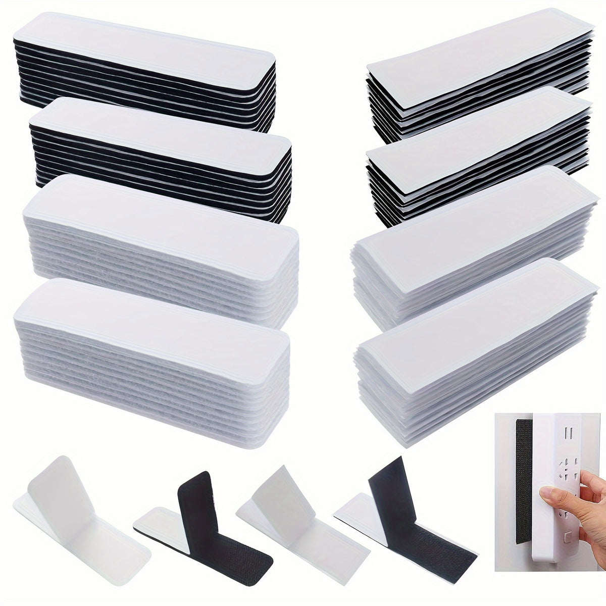 80pcs Strong Magic Self adhesive Nylon Industrial Double sided Stickers
