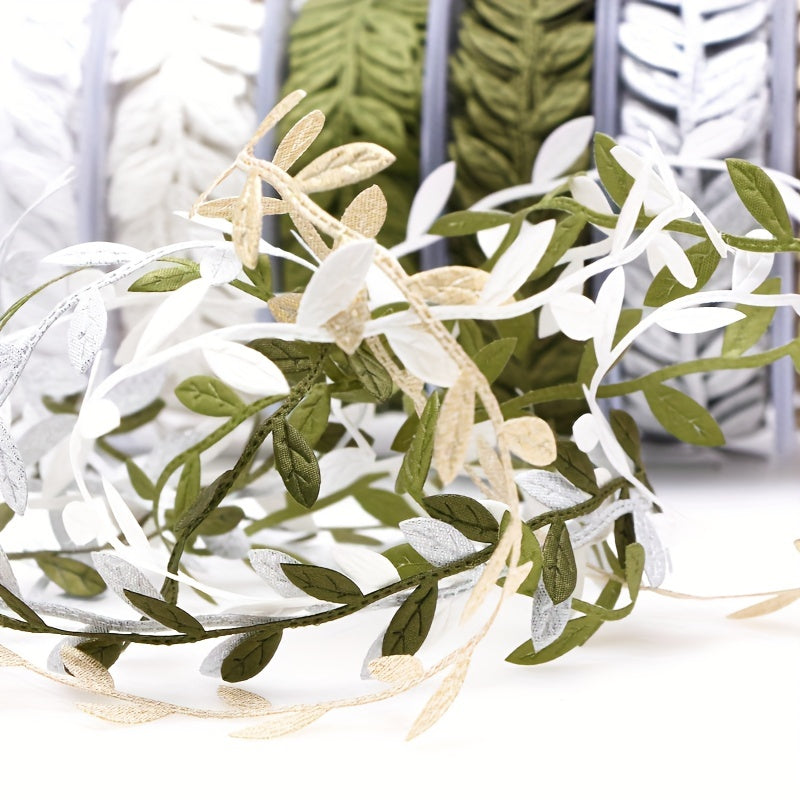 25mm 15m Leaf Ribbon DIY Floral Ribbon Flower Packaging Accessories