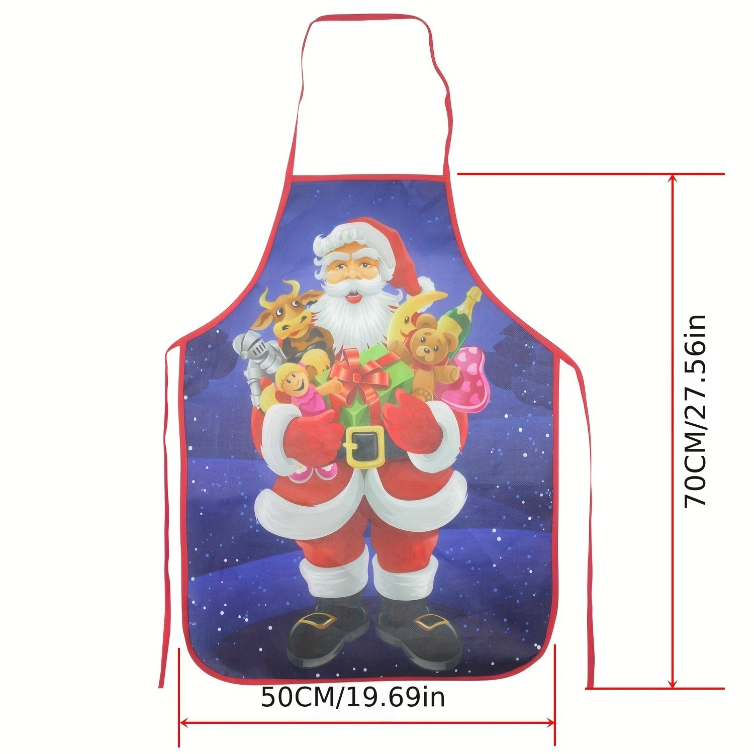 Halloween Christmas Printed Apron Adjustable & Stain Resistant Halter Apron