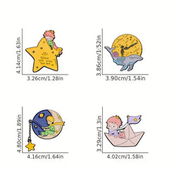10pcs Creative Cartoon Animal Brooches for Men Clothes Bag Accessories Gift