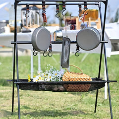 Camping Lantern Stand Outdoor Lantern Hanger Lightweight Cookware Hanging Rack