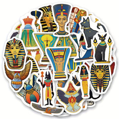 50pcs Ancient Egypt Waterproof Stickers For Laptop Waterbottle Phone