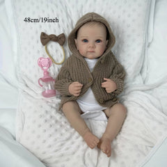 19 Inch Reborn Baby Girl Doll Toy for Kids Birthday Gift