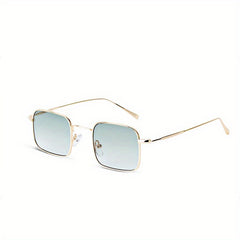 Square Metal Sunglasses Men Women Anti Glare UV400