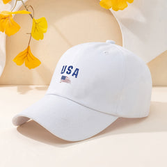 Print Baseball Cap Unisex Solid Dad Hat Independence Sun Hats