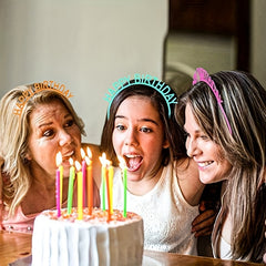 Birthday Tiara Crown Sweet Headband For Girls Women