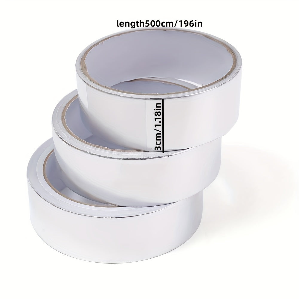 High Temp Aluminum Foil Tape Flame Retardant Tin Foil Tape Fiberglass Conductor