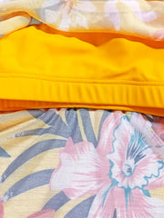 Girls Flower Graphic Bikini Swimsuit Set Kids Beach Clothes Bathing Suits